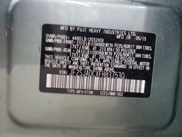 Photo 12 VIN: JF2SJADCXFH837530 - SUBARU FORESTER 2 