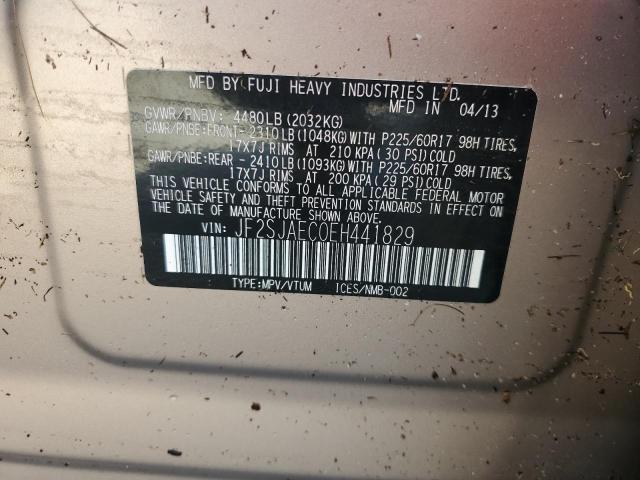 Photo 13 VIN: JF2SJAEC0EH441829 - SUBARU FORESTER 2 