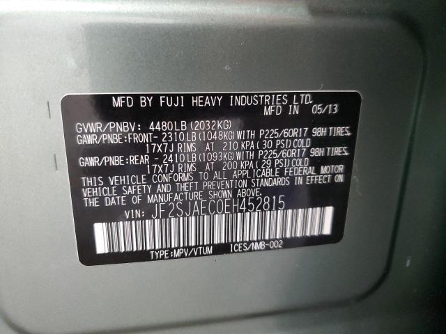 Photo 12 VIN: JF2SJAEC0EH452815 - SUBARU FORESTER 2 