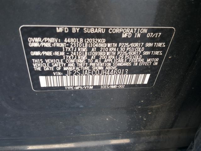 Photo 9 VIN: JF2SJAEC0JH446913 - SUBARU FORESTER 2 