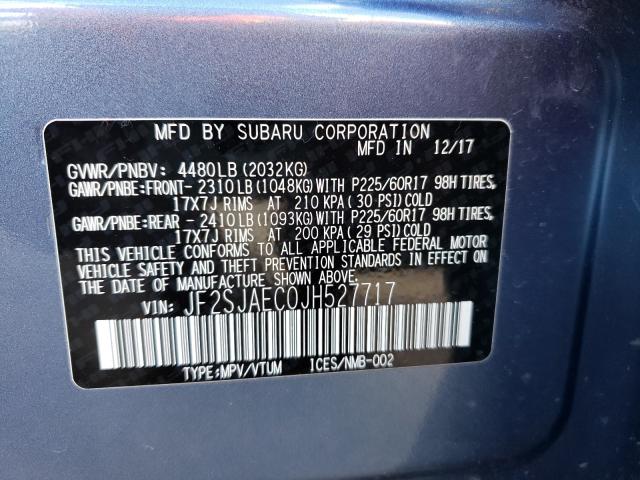 Photo 9 VIN: JF2SJAEC0JH527717 - SUBARU FORESTER 2 