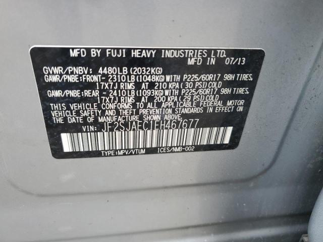 Photo 12 VIN: JF2SJAEC1EH467677 - SUBARU FORESTER 2 