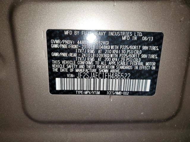 Photo 11 VIN: JF2SJAEC1EH486522 - SUBARU FORESTER 