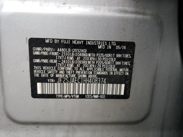 Photo 13 VIN: JF2SJAEC1HH408374 - SUBARU FORESTER 2 