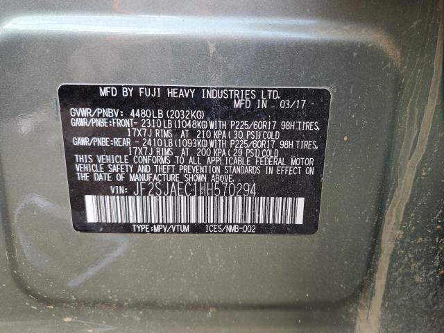 Photo 9 VIN: JF2SJAEC1HH570294 - SUBARU FORESTER 2 