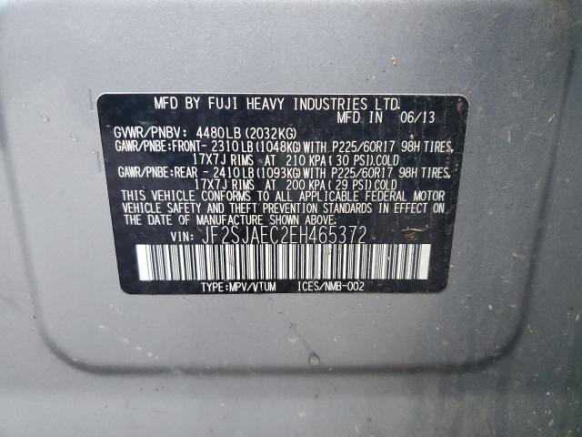 Photo 11 VIN: JF2SJAEC2EH465372 - SUBARU FORESTER 