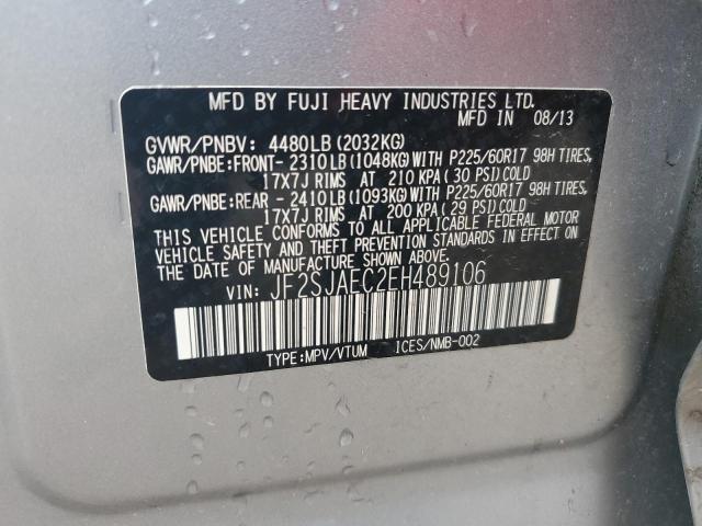 Photo 11 VIN: JF2SJAEC2EH489106 - SUBARU FORESTER 