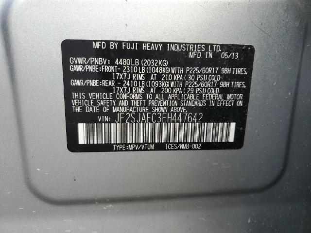 Photo 12 VIN: JF2SJAEC3EH447642 - SUBARU FORESTER 2 