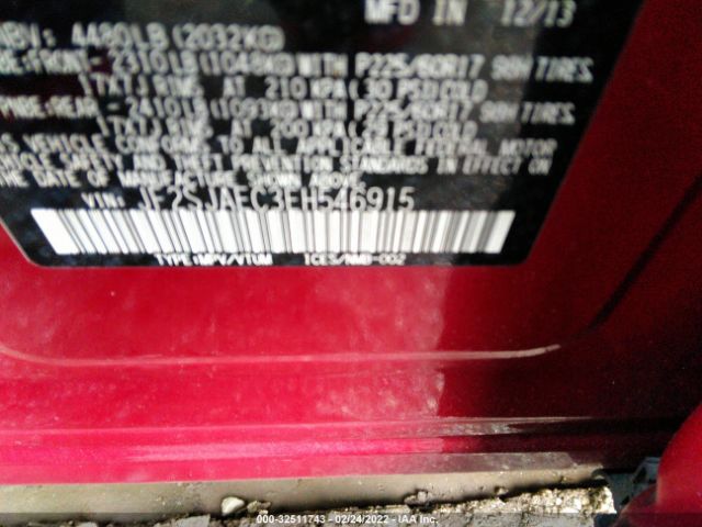 Photo 8 VIN: JF2SJAEC3EH546915 - SUBARU FORESTER 