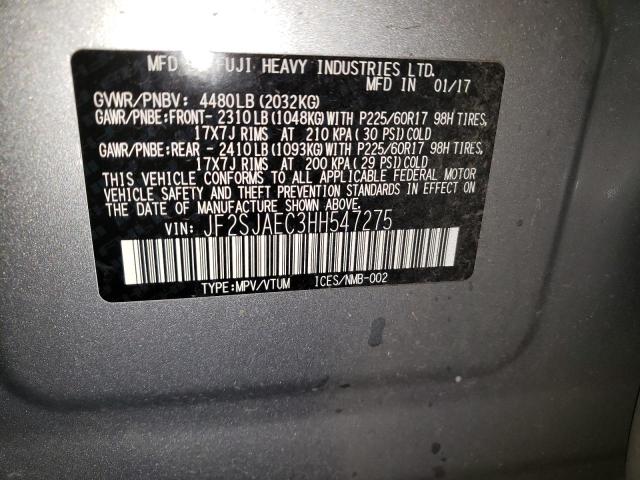 Photo 12 VIN: JF2SJAEC3HH547275 - SUBARU FORESTER 2 