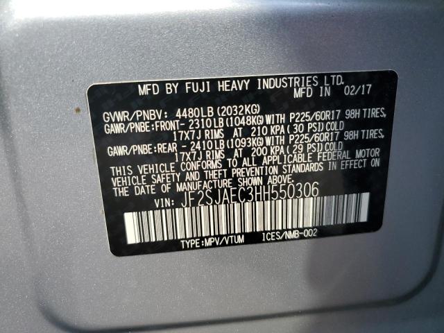 Photo 12 VIN: JF2SJAEC3HH550306 - SUBARU FORESTER 2 