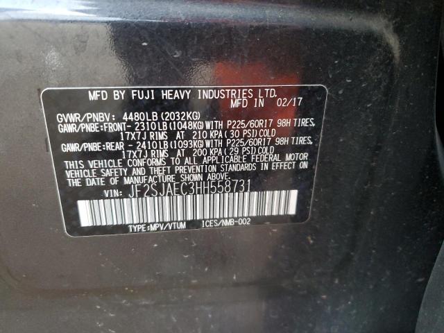 Photo 11 VIN: JF2SJAEC3HH558731 - SUBARU FORESTER 