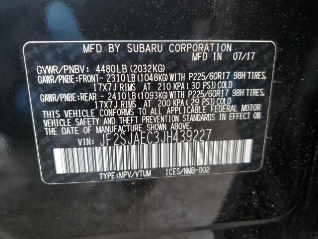 Photo 12 VIN: JF2SJAEC3JH439227 - SUBARU FORESTER 