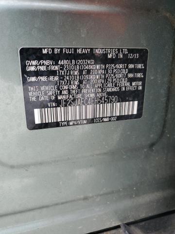 Photo 12 VIN: JF2SJAEC4EH545790 - SUBARU FORESTER 2 