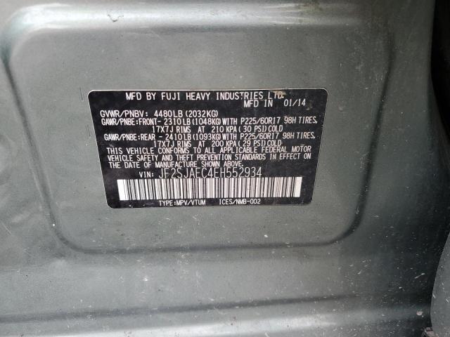 Photo 12 VIN: JF2SJAEC4EH552934 - SUBARU FORESTER 2 