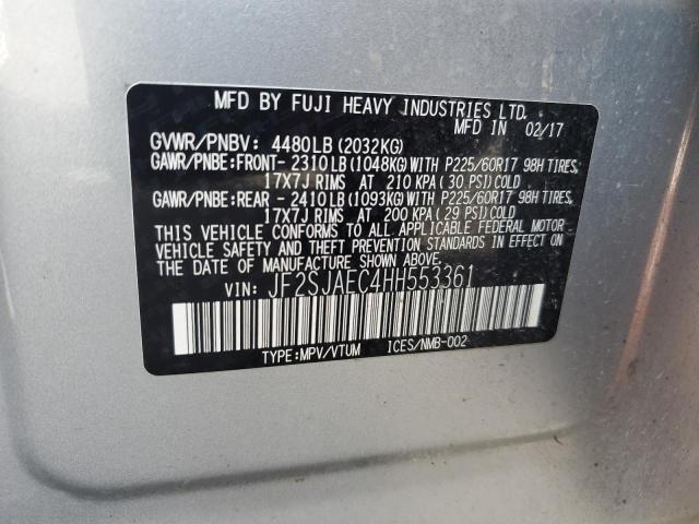 Photo 11 VIN: JF2SJAEC4HH553361 - SUBARU FORESTER 