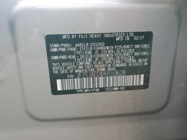 Photo 12 VIN: JF2SJAEC4HH559628 - SUBARU FORESTER 2 