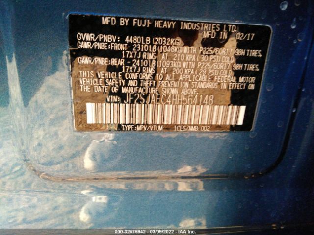 Photo 8 VIN: JF2SJAEC4HH564148 - SUBARU FORESTER 