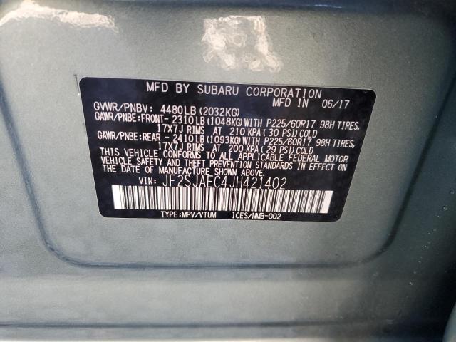 Photo 13 VIN: JF2SJAEC4JH421402 - SUBARU FORESTER 