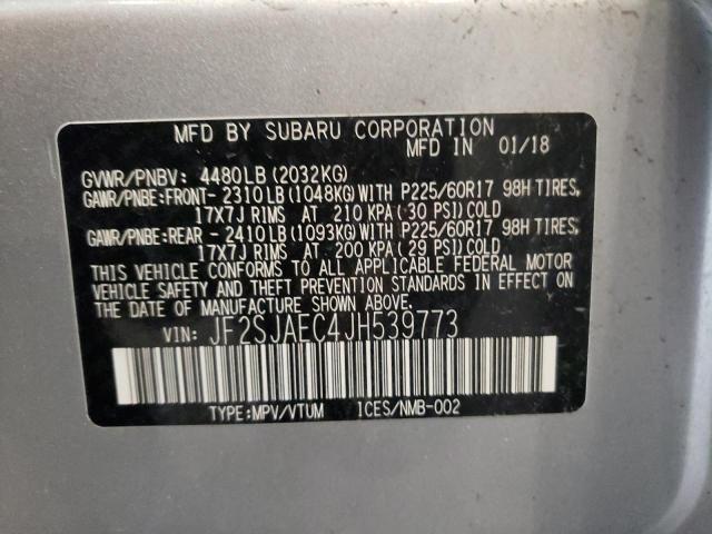 Photo 12 VIN: JF2SJAEC4JH539773 - SUBARU FORESTER L 