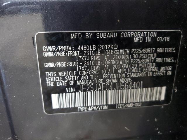 Photo 12 VIN: JF2SJAEC4JH564401 - SUBARU FORESTER 2 