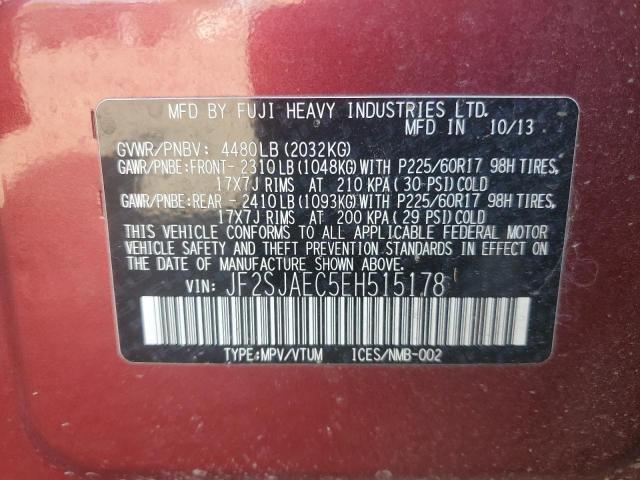 Photo 13 VIN: JF2SJAEC5EH515178 - SUBARU FORESTER 