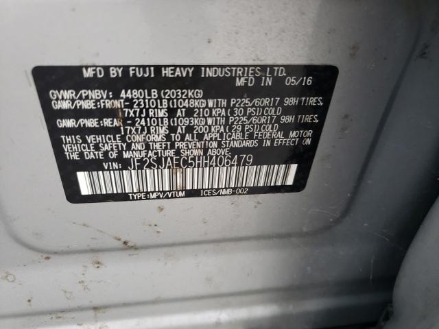 Photo 9 VIN: JF2SJAEC5HH406479 - SUBARU FORESTER 2 