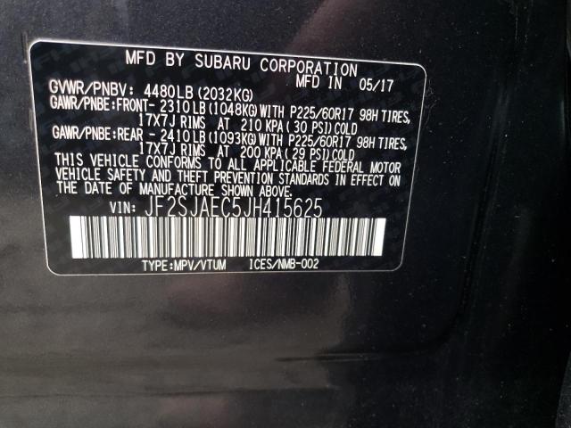 Photo 13 VIN: JF2SJAEC5JH415625 - SUBARU FORESTER 2 