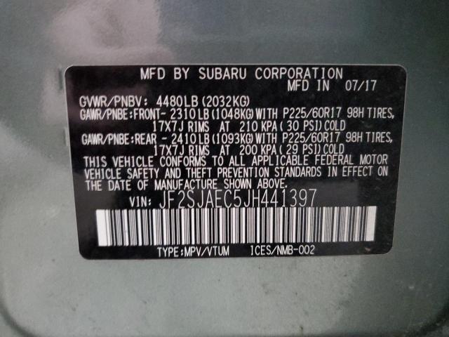 Photo 12 VIN: JF2SJAEC5JH441397 - SUBARU FORESTER 2 