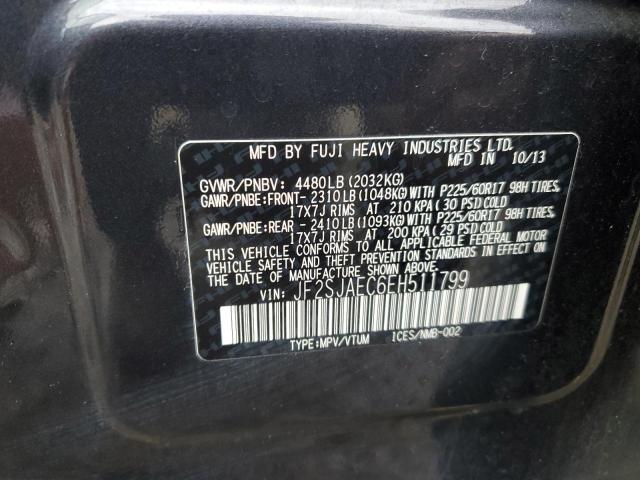 Photo 13 VIN: JF2SJAEC6EH511799 - SUBARU FORESTER 2 