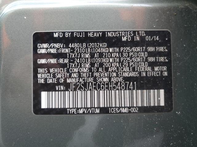 Photo 13 VIN: JF2SJAEC6EH548741 - SUBARU FORESTER 