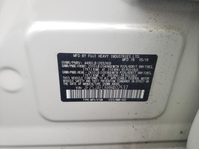 Photo 9 VIN: JF2SJAEC6HH402537 - SUBARU FORESTER 2 