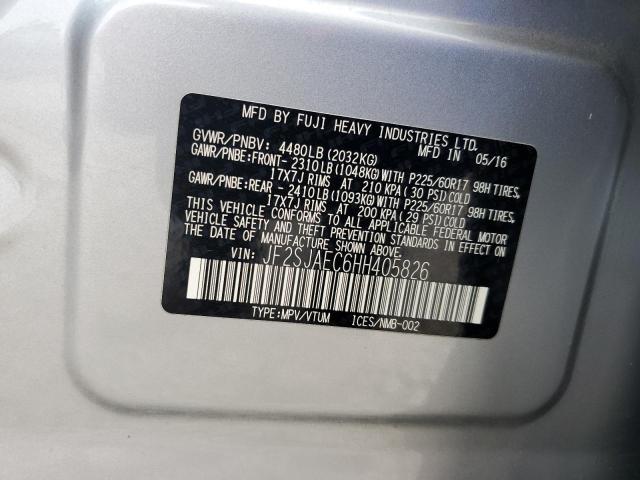 Photo 12 VIN: JF2SJAEC6HH405826 - SUBARU FORESTER 