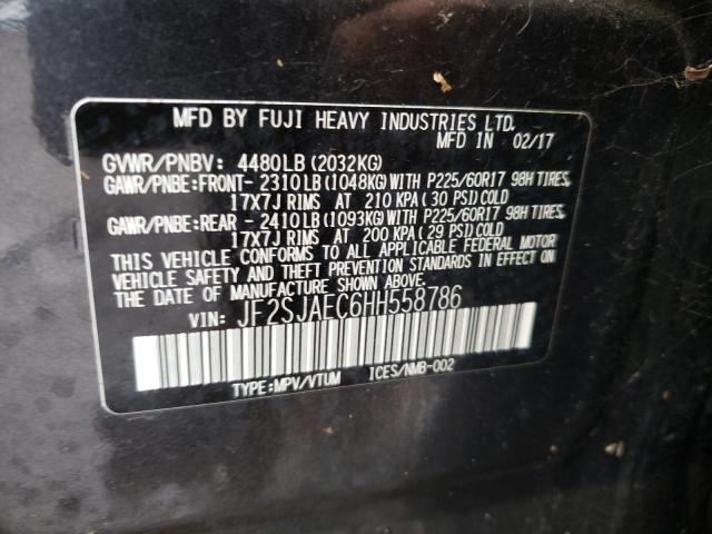 Photo 9 VIN: JF2SJAEC6HH558786 - SUBARU FORESTER 2 