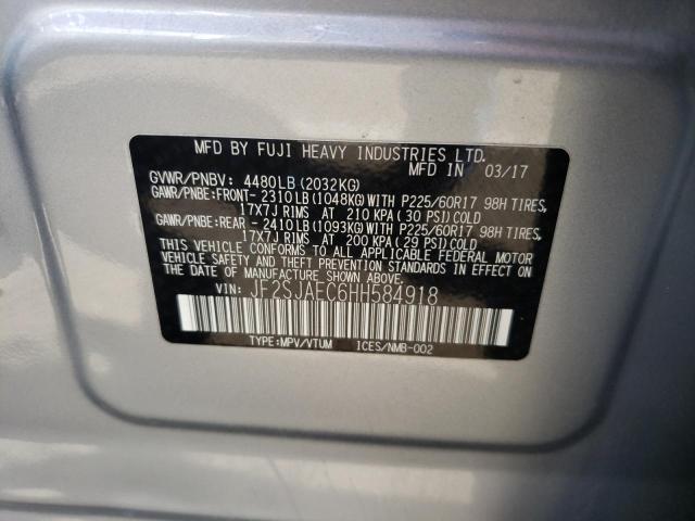 Photo 9 VIN: JF2SJAEC6HH584918 - SUBARU FORESTER 2 