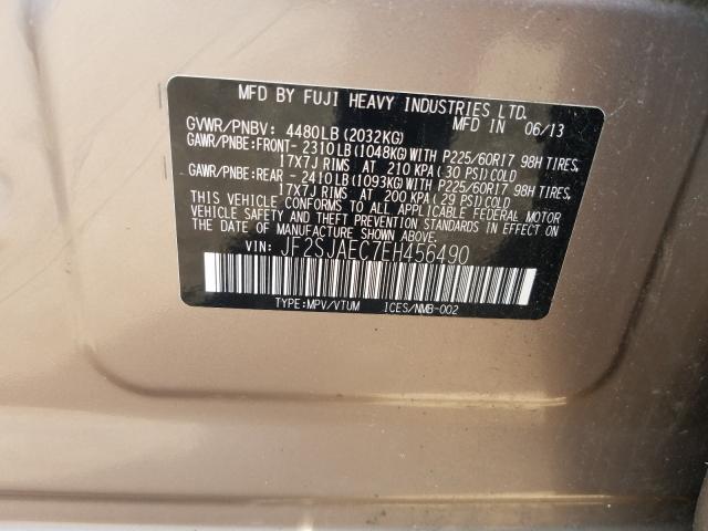 Photo 8 VIN: JF2SJAEC7EH456490 - SUBARU FORESTER 2 