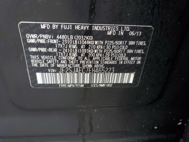 Photo 12 VIN: JF2SJAEC7EH465223 - SUBARU FORESTER 2 