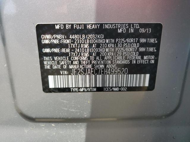 Photo 12 VIN: JF2SJAEC7EH499520 - SUBARU FORESTER 