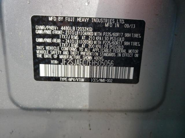 Photo 9 VIN: JF2SJAEC7EH505056 - SUBARU FORESTER 2 