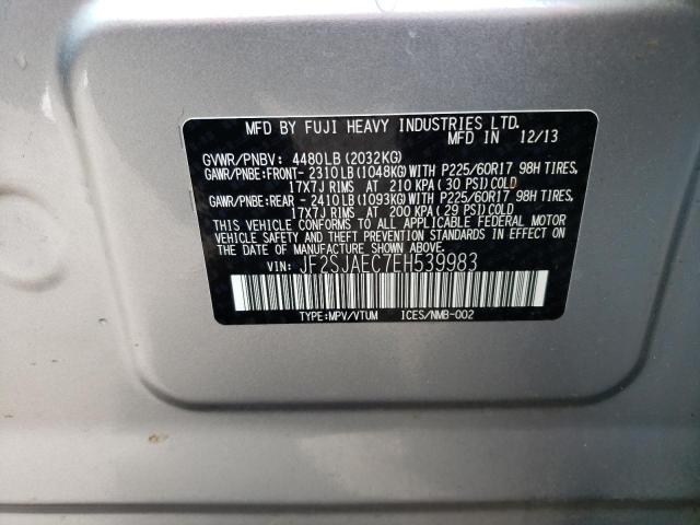 Photo 11 VIN: JF2SJAEC7EH539983 - SUBARU FORESTER 2 