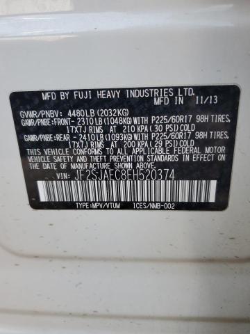 Photo 12 VIN: JF2SJAEC8EH520374 - SUBARU FORESTER 2 