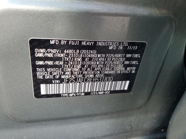 Photo 12 VIN: JF2SJAEC8EH531830 - SUBARU FORESTER 