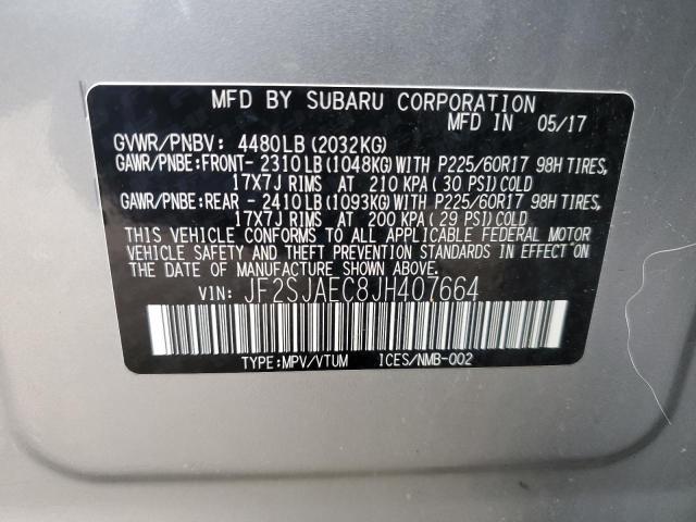 Photo 12 VIN: JF2SJAEC8JH407664 - SUBARU FORESTER 2 