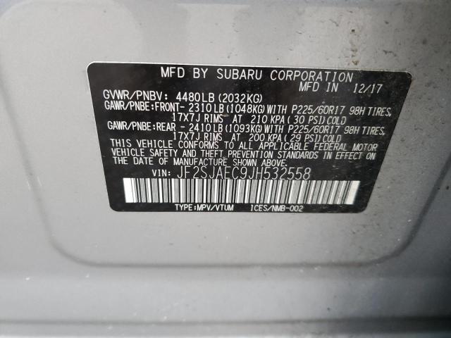 Photo 12 VIN: JF2SJAEC9JH532558 - SUBARU FORESTER 2 