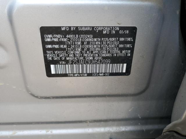 Photo 11 VIN: JF2SJAEC9JH542099 - SUBARU FORESTER 2 