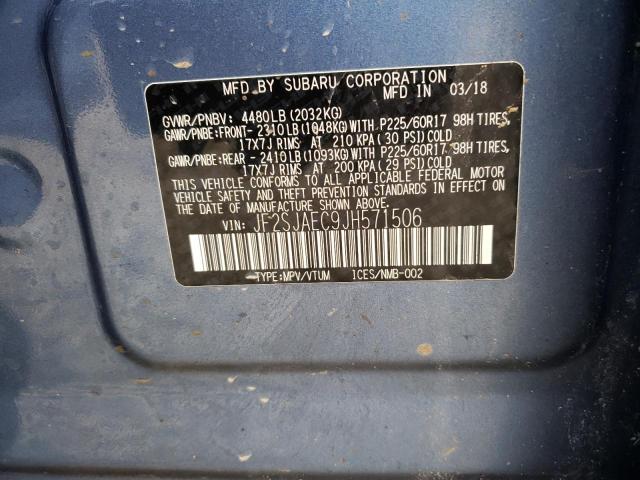 Photo 11 VIN: JF2SJAEC9JH571506 - SUBARU FORESTER 2 