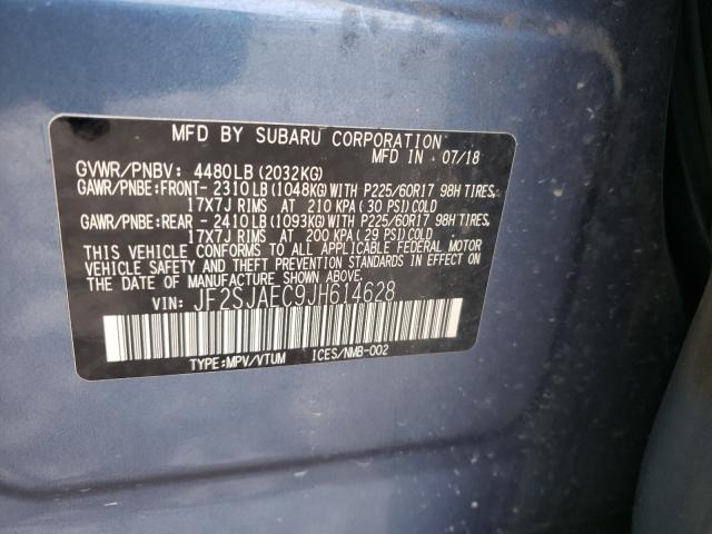 Photo 9 VIN: JF2SJAEC9JH614628 - SUBARU FORESTER 2 