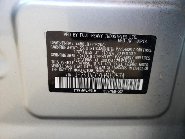 Photo 9 VIN: JF2SJAECXEH462574 - SUBARU FORESTER 2 