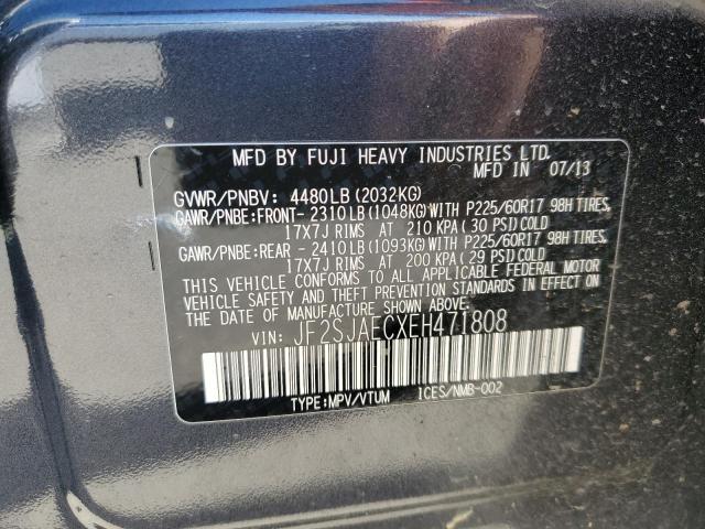 Photo 12 VIN: JF2SJAECXEH471808 - SUBARU FORESTER 