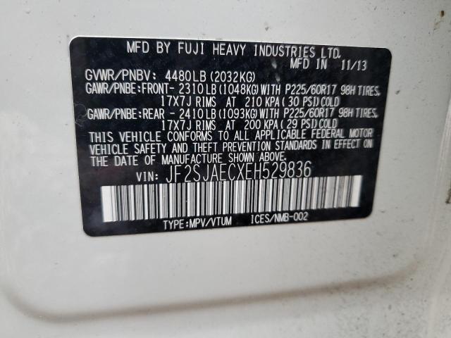 Photo 12 VIN: JF2SJAECXEH529836 - SUBARU FORESTER 